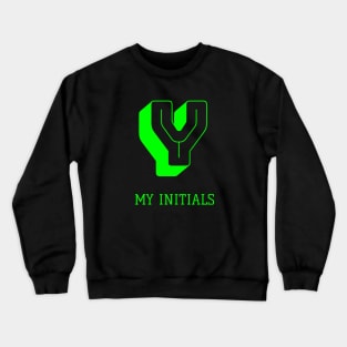 Letter Y Initials Unique Name T-Shirt Crewneck Sweatshirt